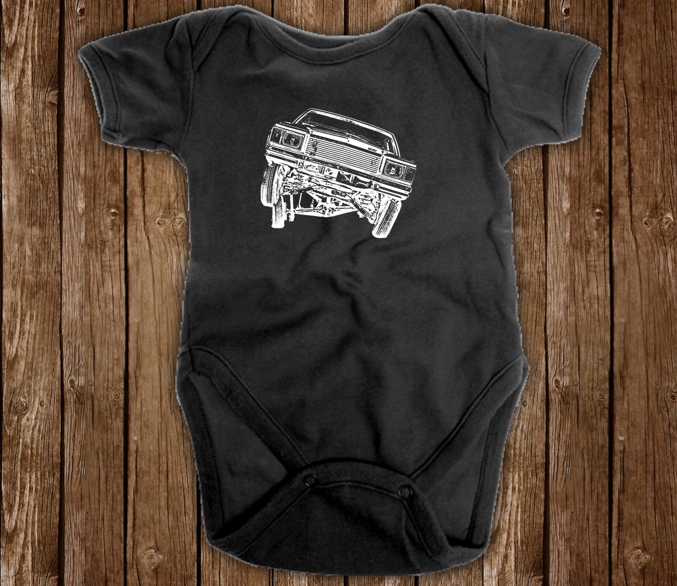 Lowrider 79 Monte 3 Wheel Infant one Piece Body Suit babies