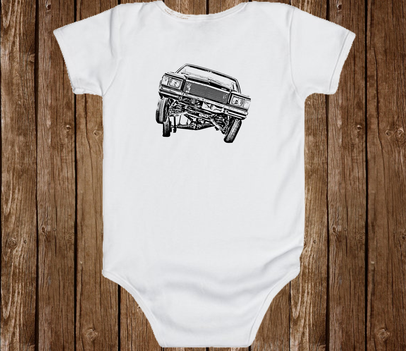 Lowrider 79 Monte 3 Wheel Infant one Piece Body Suit babies