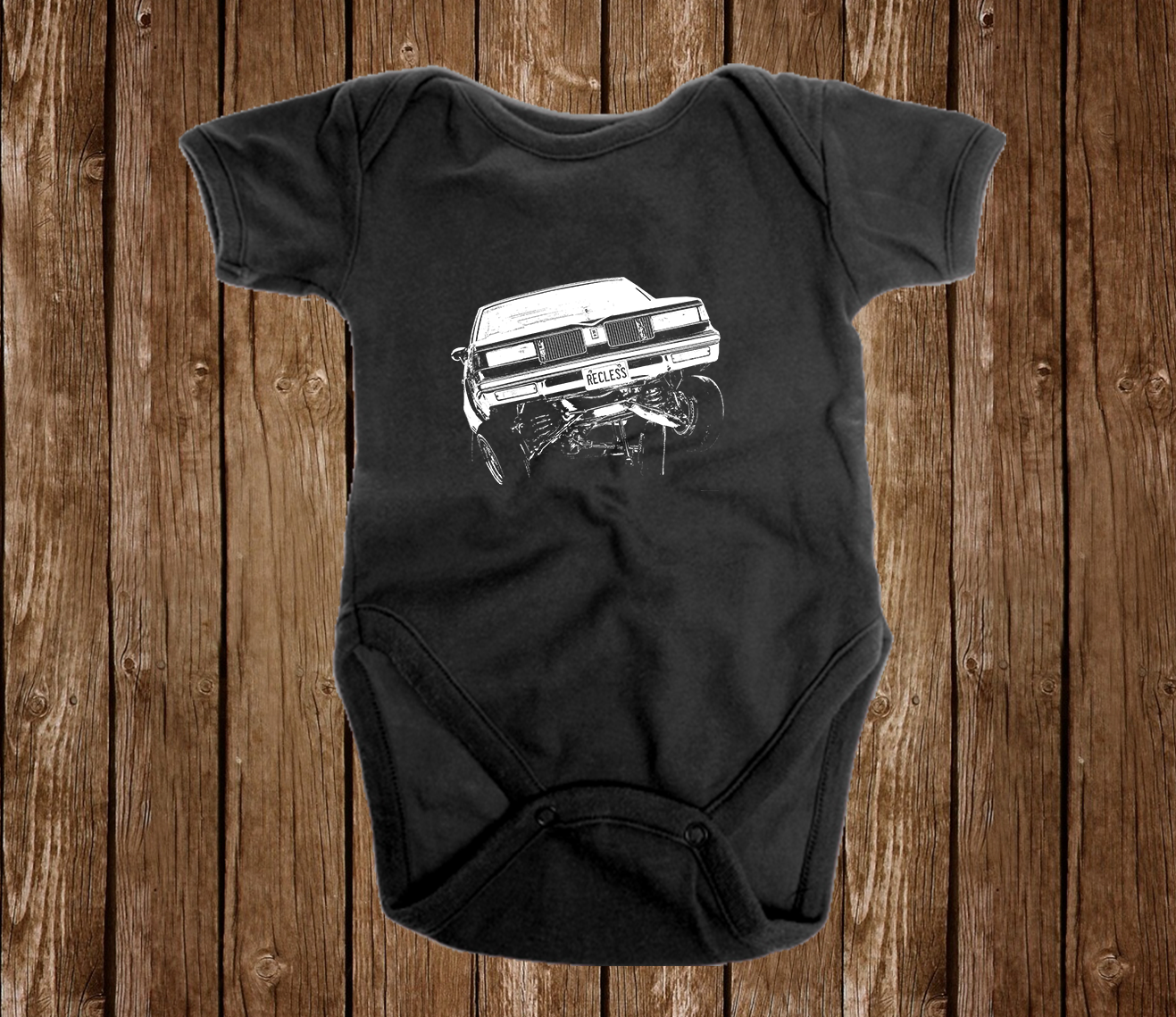 Lowrider Cutlass 3 Wheel Infant one Piece Body Suit babies